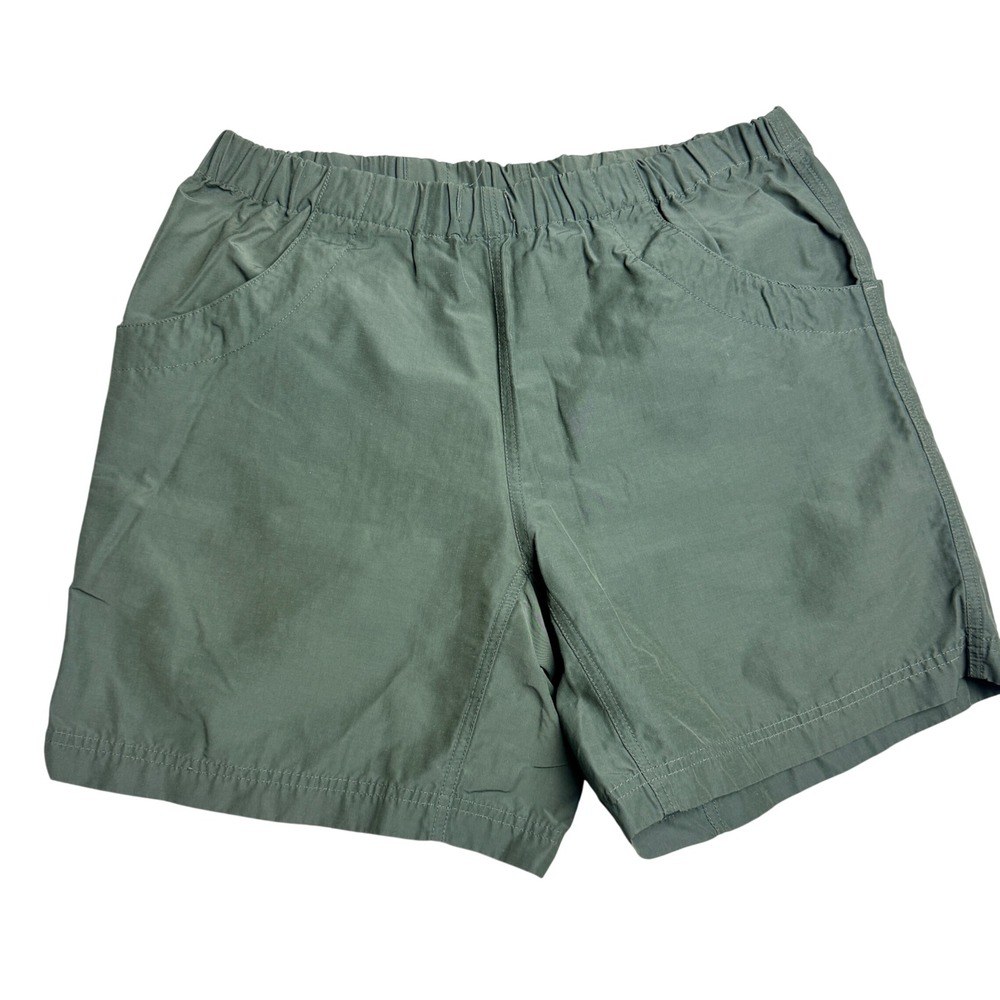 KAVU Big Eddy Shorts Mens Small Green Cotton Nylon Hiking Outdoor Made USA
